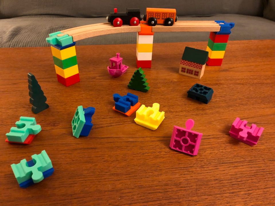 16 x Brio / Duplo / Lillabo / BLOXX / IKEA Holzeisenbahn - Adapte in Berlin