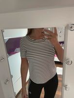 Dickeres Business T-Shirt Bluse gestreift mit Applikationen Nürnberg (Mittelfr) - Nordstadt Vorschau