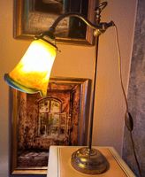 Lampe Tischlampe antik Glastulpe Pate de Verre Frankreich Saarland - Dillingen (Saar) Vorschau