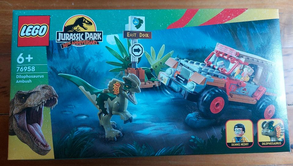 Lego 76958 - Jurassic Park, Dilophosaurus Ambush, neu in Worms