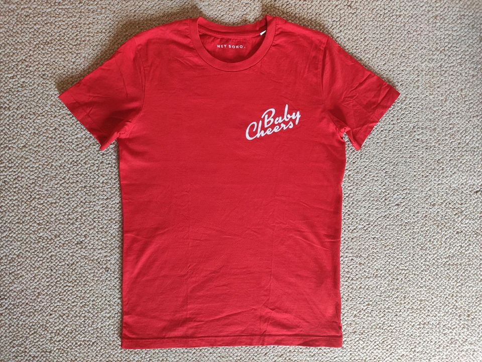 Hey Soho Studio T-Shirt rot XS S 36 Baby Cheers Oberteil Top in Guldental