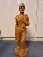 Bergmann Holzschnitz Skulptur Kumpel mit Grubenlampe Nordrhein-Westfalen - Hattingen Vorschau