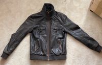 Lederjacke ★ Superdry Gr. M ★ Modell Ryan Bomber graubraun Dresden - Leuben Vorschau