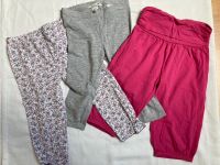 Gr. 110 3er Set Capri-Leggings Pluderhose für den Sommer H&M Frankfurt am Main - Preungesheim Vorschau