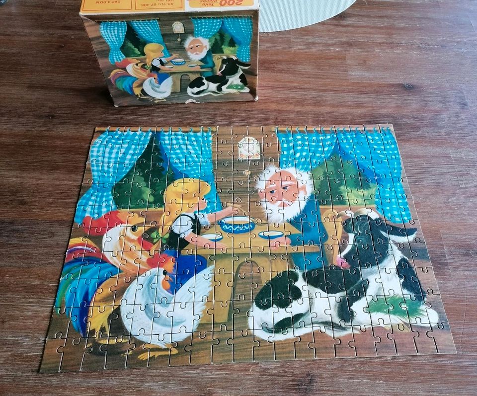 Retro DDR Annaberger Puzzle Das Waldhaus 200 Teile in Hohenwestedt