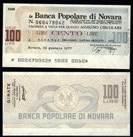 Geldschein, Banknote, Notgeld Italien 100 Lire Banca Populare UNC Bayern - Kronach Vorschau