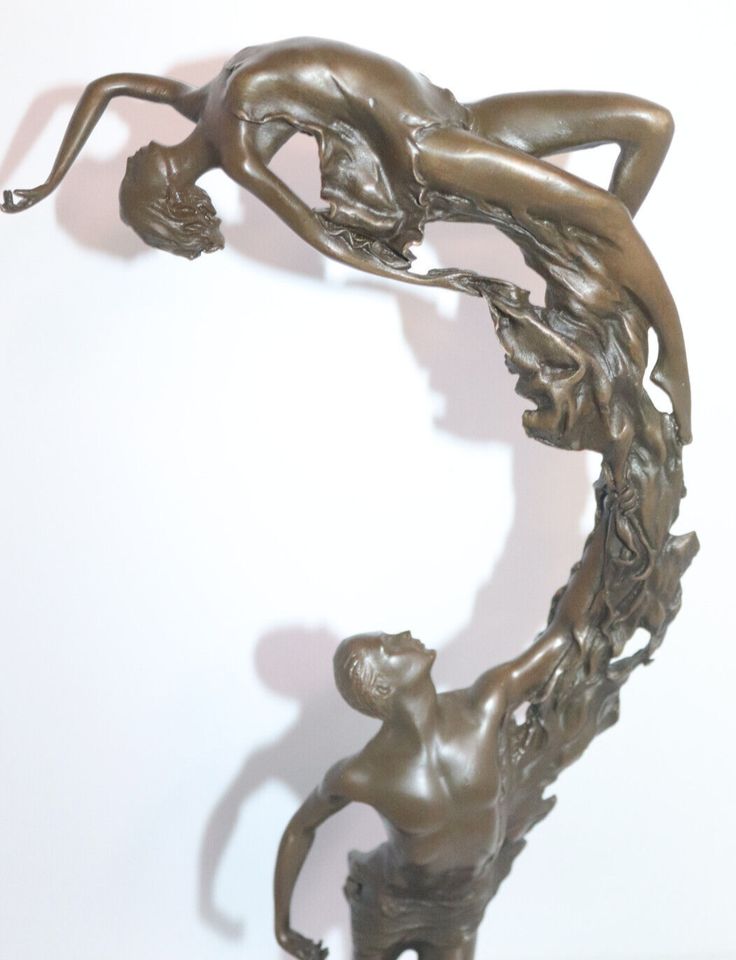 Bronze Skulptur Figur,"Artisten Paar", sign.Aldo Vitaleh , H.38cm in Borken