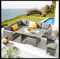 ⭐️NEU⭐️OVP Loungetisch Polyrattan mit Glasplatte 80x145 Burglesum - Lesum Vorschau