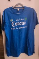 T-Shirt XL, blau, Aufschrift "Ich hab Corona. Hast du Limetten" Nürnberg (Mittelfr) - Nordstadt Vorschau