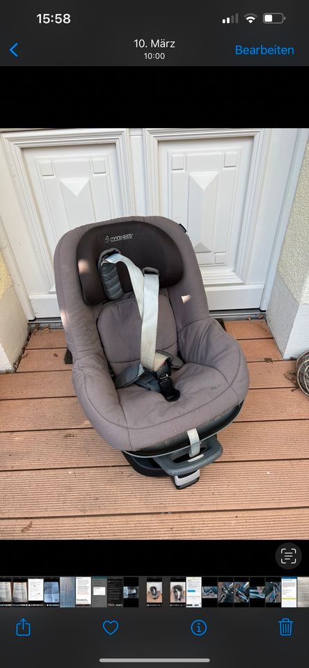 Maxi cosi Pearl inkl elektronischer base grau in Osterzell