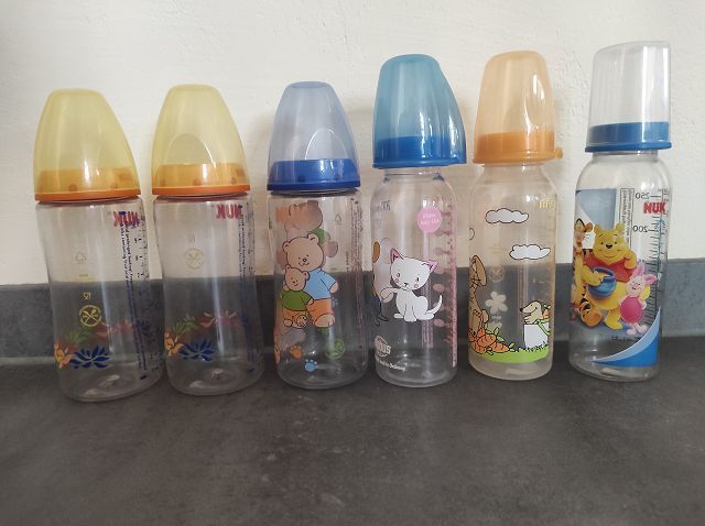 Trinkflaschen Babyflaschen NUK 6 Stück in Neustadt (Wied)