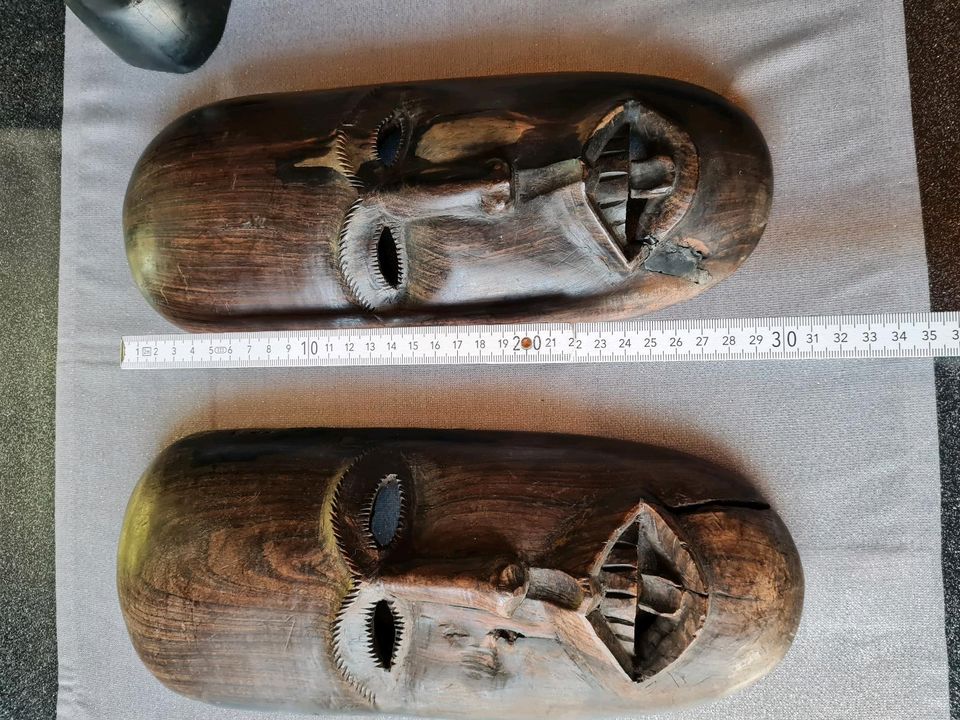 Afrikanische Holz SKULPTUREN  Masken 6 Teilig  EINMALIGE  49€ in Oldenburg