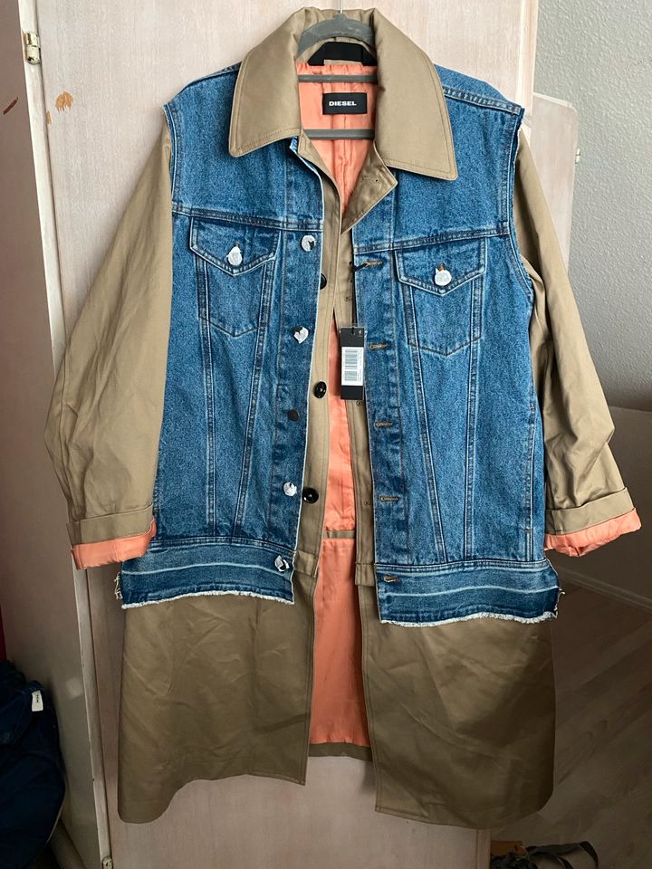 Traumstück:Cooler Mantel Diesel Jeans Trench nagelneu mit Etikett in Hamburg