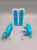 Nintendo Wii Motion Plus Controller mit Nunchucks Blau Nordrhein-Westfalen - Rhede Vorschau