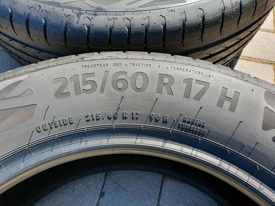 4x Sommerreifen 215/60 R17 Conti Eco Contact 6Q in Etzbach