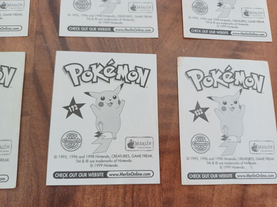 Pokemon Sammelsticker | 1999 Merlin + 1998 Panini in Hamburg