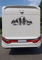 Wohnmobil Wohnwagen Anhänger PKW Boot Aufkleber Wandern Nordrhein-Westfalen - Beckum Vorschau