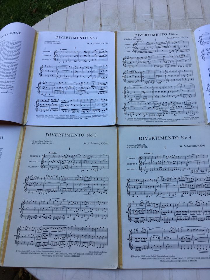 Mozart Divertimenti 3 Klarinetten in Traunstein