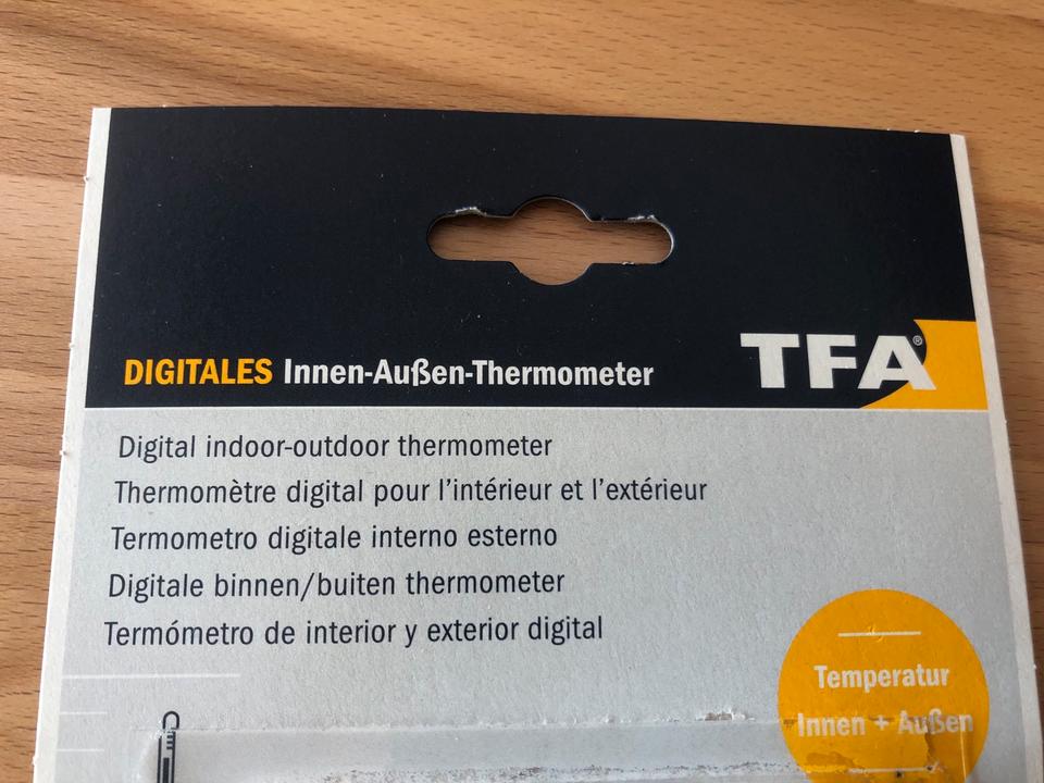 TFA Dostmann Digitales Innen Aussen Thermometer Balkon Terrasse in Ennepetal