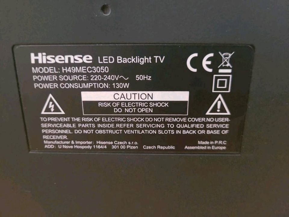 Hisense MEC 3050 4k TV 49 Zoll in Hamburg