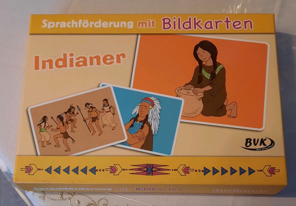 Sprachförderung mit Bildkarten (Indianer) in Aken