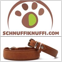 Hundehalsband MAUL Leder Klassik Soft cognac/silber Hessen - Calden Vorschau