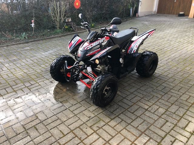 Quad _AEON Cobra 422 SX LOF/ schwarz / rot in Geiselhöring