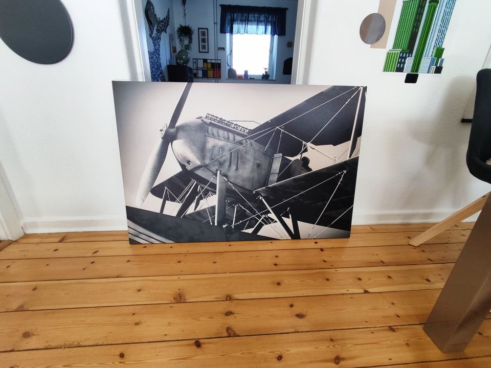 Bild Wasserflugzeug 120 x 80 cm Leinwand auf Keilrahmen in Kiel