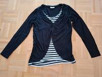 Schwarz gestreiftes Umstands-Langarmshirt Gr.40/42 Hessen - Hünstetten Vorschau