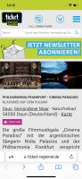 Zwei Tickets für PHILHARMONIA FRANKFURT - CINEMA PARADISO Rheinland-Pfalz - Bitburg Vorschau