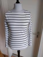H & M Shirt Gr. L Baumwolle, Perlmuttknöpfe,weiß-dunkelblau Hessen - Herborn Vorschau
