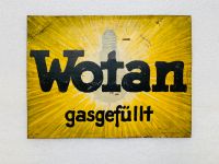 ‼️ Blechschild Wotan Lampen um 1920 kein Emailschild Saarland - Schiffweiler Vorschau