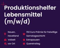 Produktionshelfer Lebensmittelindustrie (m/w/d) ☀️ Brandenburg - Nauen Vorschau