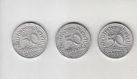 !! MÜNZE 3 x 50 PFENNIG DEUTSCHES REICH von 1920/1922 ANSCHAUEN!! Bayern - Augsburg Vorschau