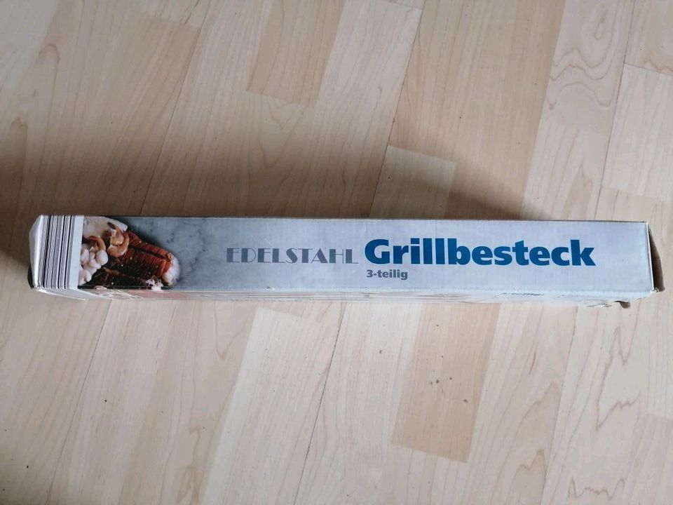 Grillbesteck 3 teilig Edelstahl in Augsburg