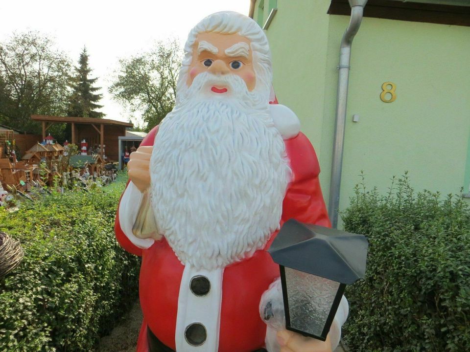 Weihnachtsmann XXXL, inkl. Versand, aus GFK, neu, für Außen in Wimmelburg