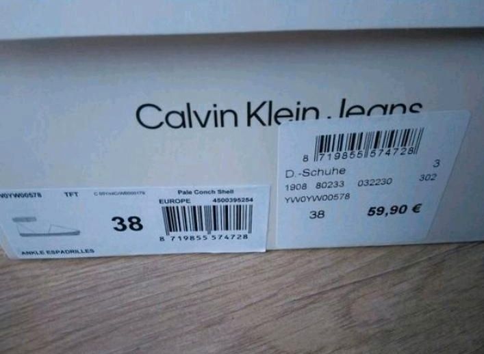 Calvin Klein Schuhe Gr 38 NEU in Arnsberg