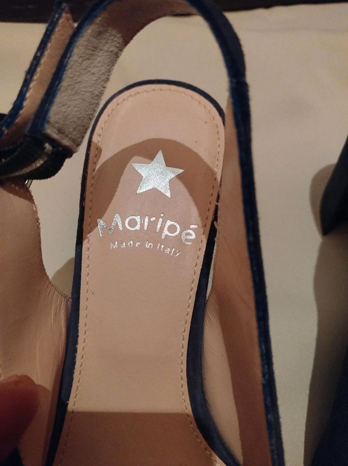 Maripè Damen Slingpumps Gr 37 Leder * ungetragen in Oberteuringen