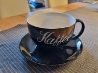 Tasse (Kaffee) mit Untertasse (schwarz) Frankfurt am Main - Nordend Vorschau