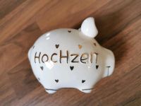 Süßes Porzellan Sparschwein Spardose Hochzeit weiß gold Niedersachsen - Drochtersen Vorschau