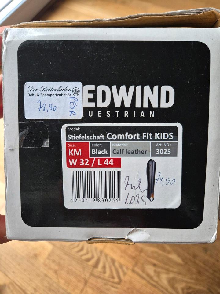Suedwind Leder-Chaps Kinder Stiefelschaft Comfort KM, W 32 L 44 in Wedemark