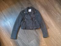 graue Lederjacke von Pull&Bear, Größe S Nordrhein-Westfalen - Marsberg Vorschau