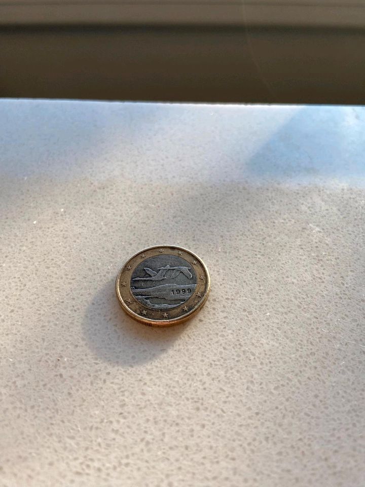 1 Euro Münze Fehlprägung Finnland 1999 in Hamburg