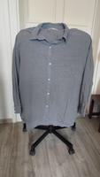 Hemd Bluse Pull&Bear grau Baumwolle Leinen Gr. M - L Sachsen - Freiberg Vorschau