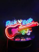 Rock`n Roll Neon Gitarre Werbung Reklame Retro Halle Proberaum Nordrhein-Westfalen - Mülheim (Ruhr) Vorschau