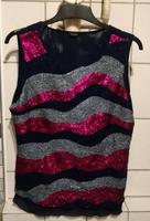 Glitzertop Pailettenshirt Gr. 42 ohne Ärmel Hessen - Fulda Vorschau
