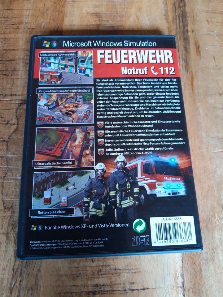 Feuerwehr Notruf 112 PC Spiel in Büttelborn