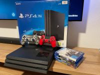 PlayStation 4Pro 1TB inkl. 2 Controller und 4 Spiele Hessen - Ebsdorfergrund Vorschau