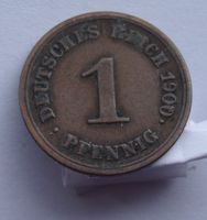 KAISERREICH 1 PFENNIG 1900 MÜNZZEICHEN A DEUTSCHE REICH Nordrhein-Westfalen - Wesel Vorschau