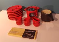 VINTAGE FONDUE AUS KERAMIK 70er 60er JAHRE FÜR 6 PERSONEN RETRO * Berlin - Charlottenburg Vorschau